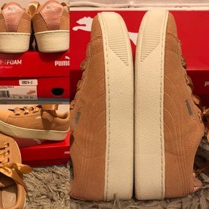 Puma Vikky  platform women’s suede sneakers